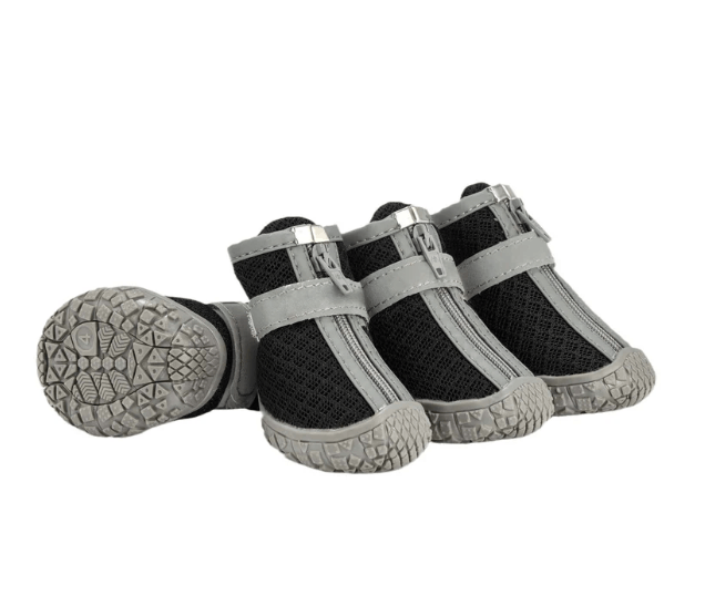 Ozzie Breathable Outdoor Adventure Dog Boots, Black