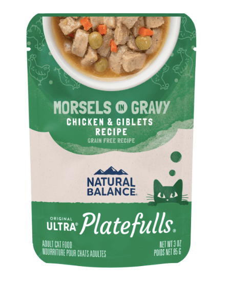 Natural Balance Feline Platefulls Chicken and Giblets 3oz