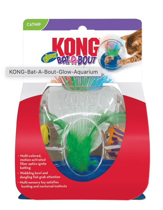 Kong Bat -A-Bout Glow Aquarium Cat Toy