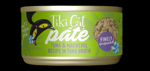 Tiki Cat - Luau Pate TUNA & MACKEREL - Cans, 2.8 oz.