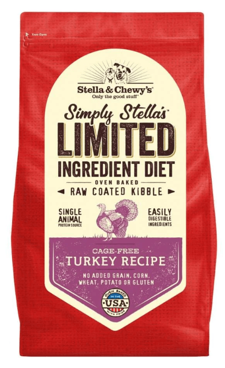 Stella & Chewy's Limited Ingredient Diet Cage-Free Turkey Raw Coated Kibble 3.5 lb