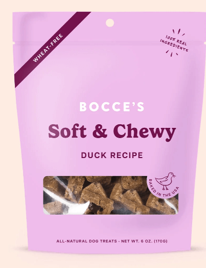 Bocce's Bakery Duck Soft & Chewy Dog Treats, 6 oz