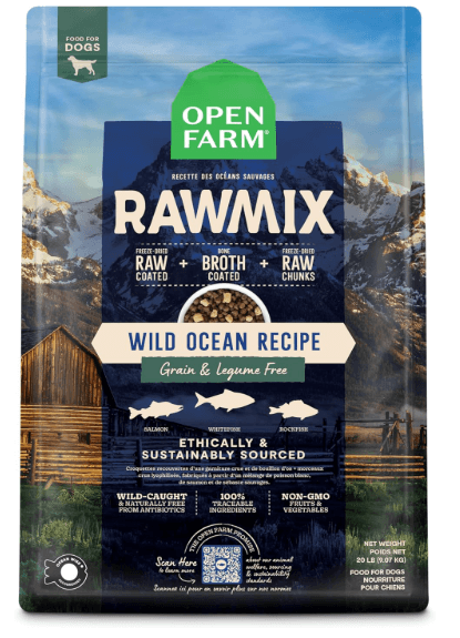 Open Farm Raw Mix Grain Free Wild Ocean Dog Food