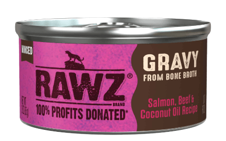 Rawz Gravy Salmon, Beef & Coconut Oil Cat Food, 3oz