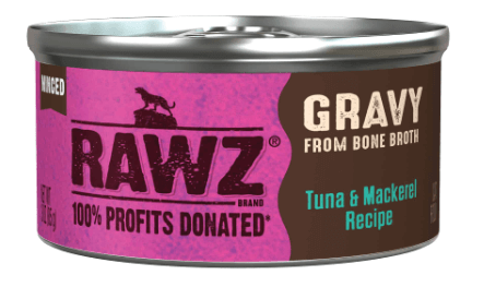 Rawz Gravy Tuna & Mackerel Cat Food, 3oz