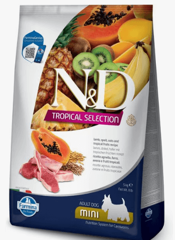 Farmina N&D Tropical Selection Adult Dog Food, Lamb (Mini Bites)