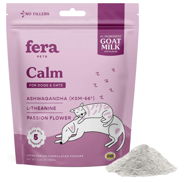 Fera Pet Organics Calm Goat Milk Topper for Cats & Dogs