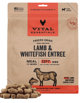 Vital Essentials Freeze-Dried Lamb & Whitefish Entree, 14 oz