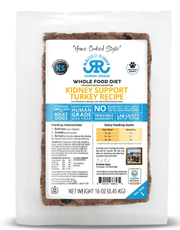 Raised Right Kidney Support Turkey Recipe, 16 oz