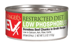 Evanger's Cat EVX Restricted Diet Low Phosphorous 5.5 oz