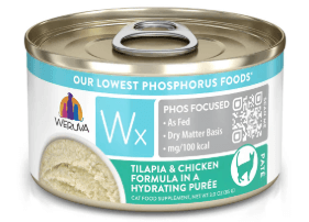 Weruva Cat WX Phos Tilapia & Chicken Puree 3 oz