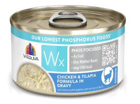 Weruva Cat WX Phos Chicken & Tilapia in Gravy 3 oz