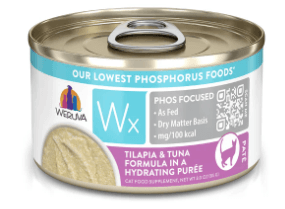 Weruva Cat WX Phos Tilapia & Tuna Puree 3 oz