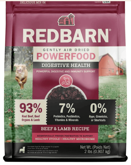 Redbarn Air Dried Gut Support Beef & Lamb Recipe Dog Food 2 lb