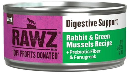 Rawz Cat Digestive Support Rabbit & Green Mussels 5.5oz