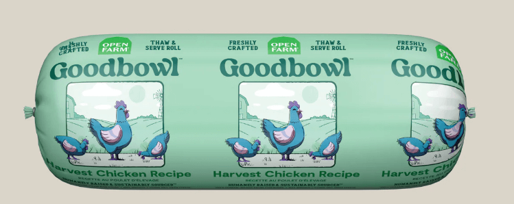 Open Farm Goodbowl Harvest Chicken Freshly Crafted Roll for Dogs