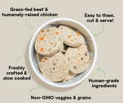 Open Farm Goodbowl Chicken & Grass-Fed Beef Freshly Crafted Roll for Dogs, 28 oz