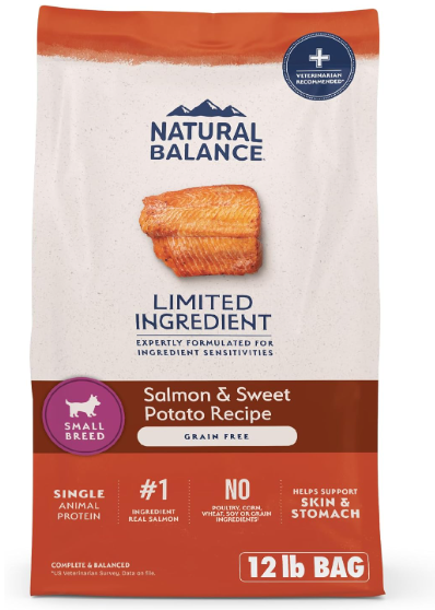 Natural Balance Limited Ingredient Diets Salmon & Sweet Potato Small Breed Bites Dry Dog Food