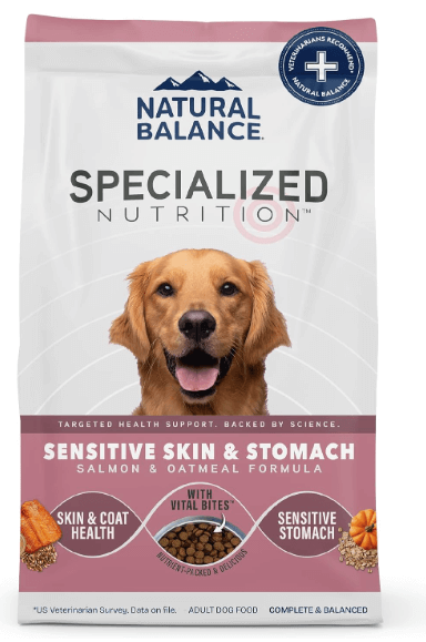 Natural Balance Specialized Nutrition Salmon and Oatmeal Formula for Dogs with Sensitive Skin & Stomach