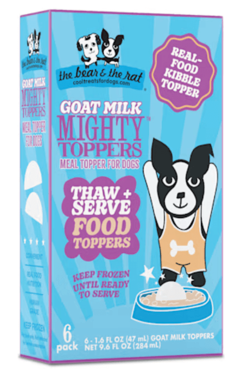The Bear & The Rat Frozen Goat Milk Topper, 6 pack