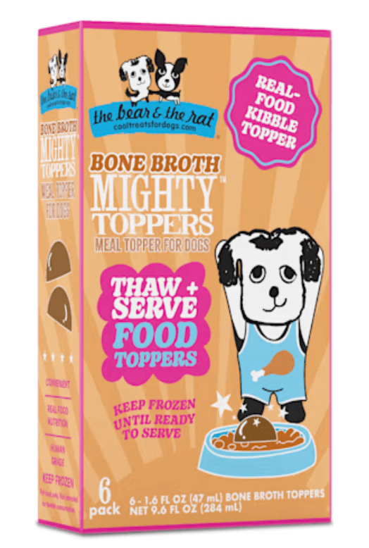 The Bear & The Rat Frozen Bone Broth Topper, 6 pack