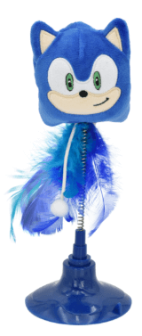Gotta go fast to get our newest line of Sonic the Hedgehog-inspired pet toys! Perfect for your furry speedster, this vibrant cat toy is guaranteed to keep your feline entertained and engaged. Whether your cat is zooming through the house or curling up for a nap, these toys will bring a dash of excitement to their day.
