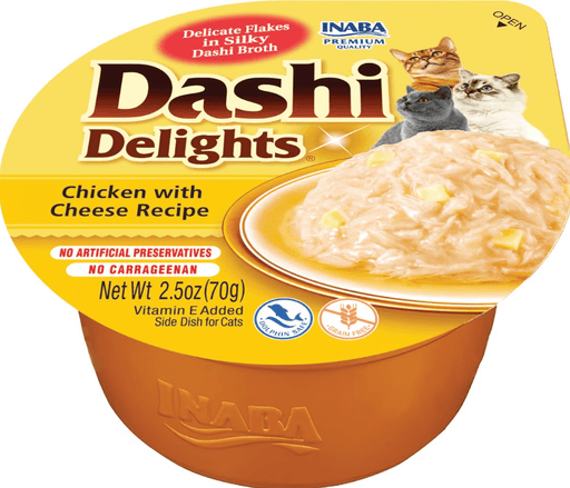 Inaba Dashi Delights 2.5oz Cat Food in Broth - Chicken & Cheese