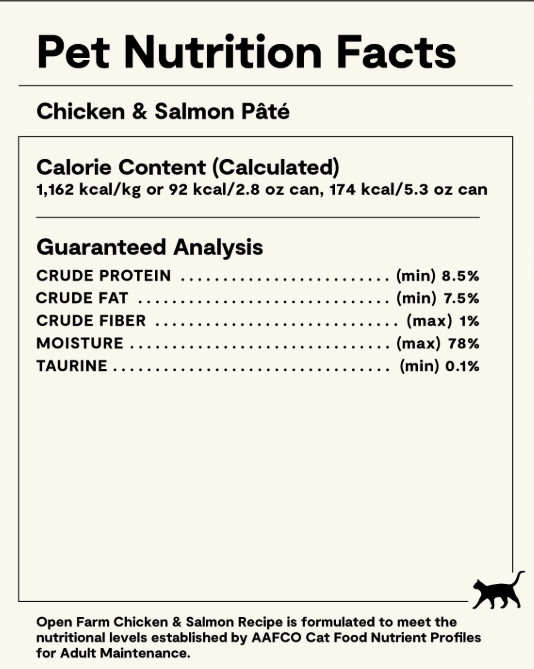 Open Farm Harvest Chicken & Salmon Pâté for Cats