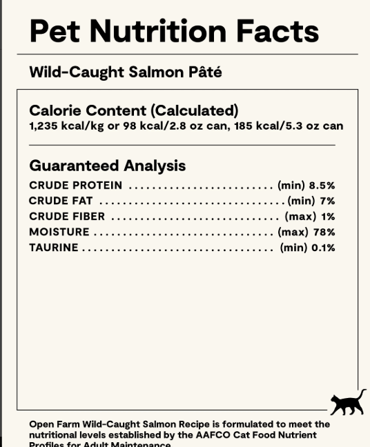 Open Farm Grain Free Wild Caught Salmon Pâté for Cats