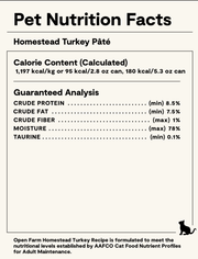 Open Farm Homestead Turkey Pâté for Cats