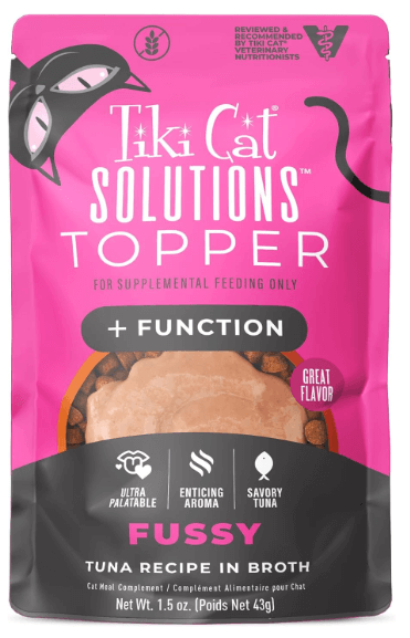 Tiki Cat Solutions Topper Formulated to Satisfy Finicky Felines