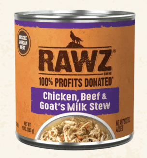 Rawz Dog Digestive Support Chicken Beef & Goat's Milk  10oz