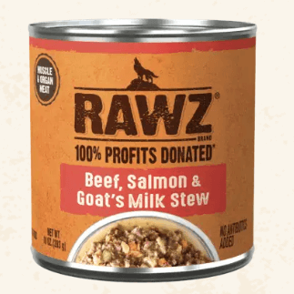 Rawz Dog Digestive Support Beer, Salmon & Goat's Milk  10oz