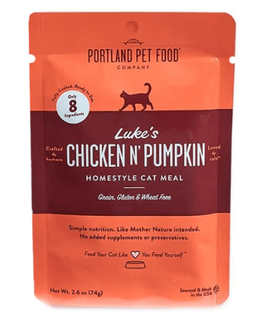 Portland Pet Food - Luke's Chicken & Pumpkin Homestyle Cat Meal 2.6oz