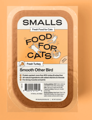 Smalls Frozen Gently Cooked Cat Food: Smooth Turkey Recipe