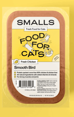 Smalls Frozen Gently Cooked Cat Food: Smooth Chicken Recipe