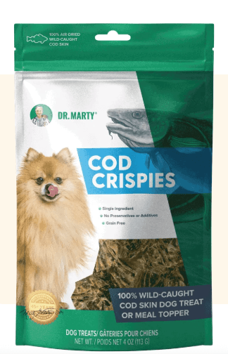 Dr. Marty Cod Crispies Dog Treat 4 oz