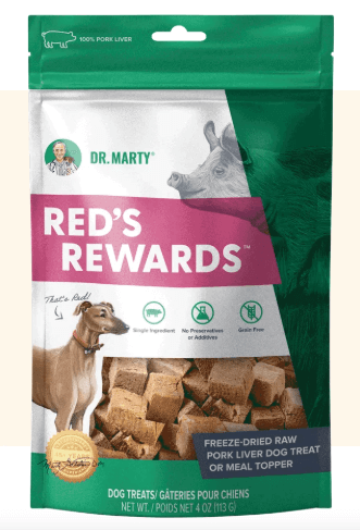 Dr. Marty Red Rewards Pork Liver Dog Treats