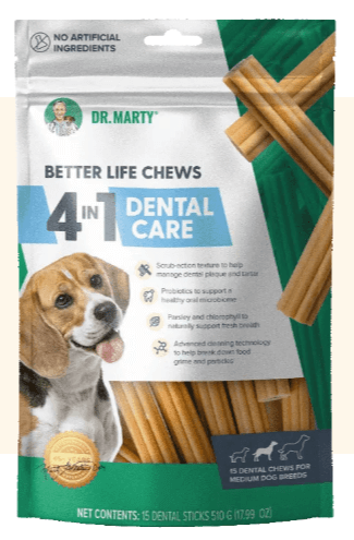 Dr. Marty Better Life 4-in-1 Dog Dental Chews