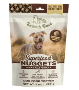 Badlands Ranch Freeze Dried Superfood Duck and Kale Nuggets 8 oz