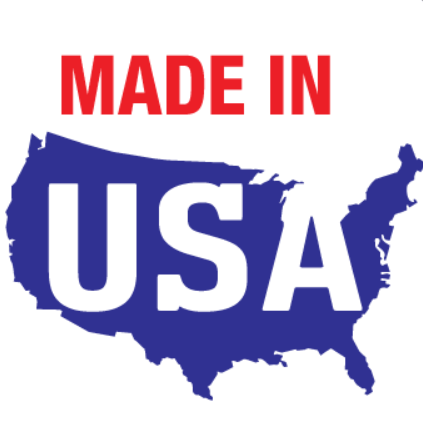 Map of the United States with 'MADE IN USA' text