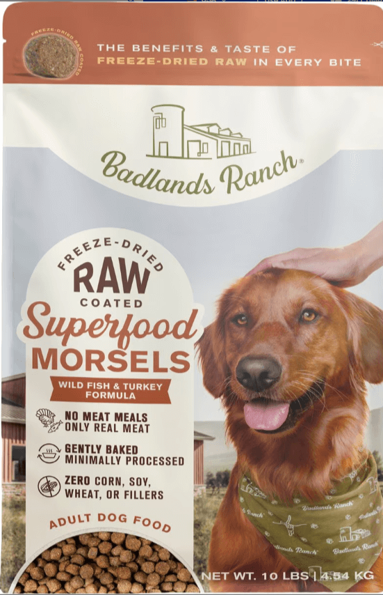 Badlands Ranch Raw-Coated Superfood Morsels, Wild Fish Recipe
