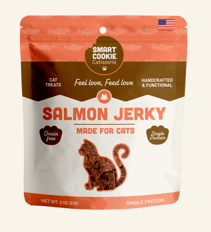 Smart Cookie Barkery - Salmon Jerky - Single Cat Treat, 2oz