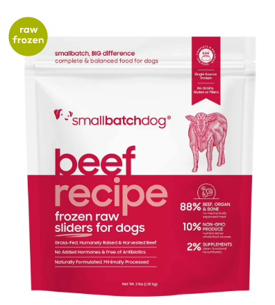 Small Batch Frozen Raw Sliders, Beef