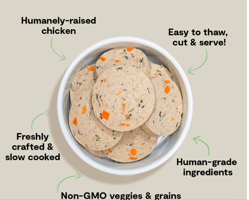 Open Farm Goodbowl Harvest Chicken Freshly Crafted Roll for Dogs