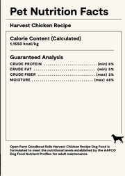 Open Farm Goodbowl Harvest Chicken Freshly Crafted Roll for Dogs