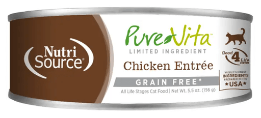 PureVita Grain Free 96% Real Chicken Entree for Cats & Kittens 5 oz