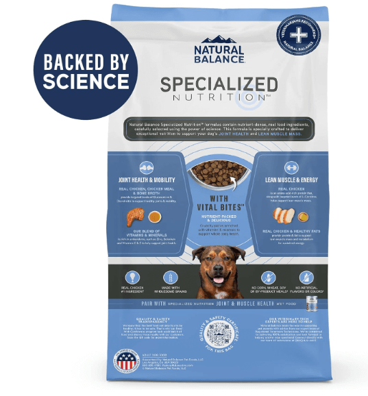 Natural Balance Specialized Nutrition Joint & Muscle Health Chicken & Oatmeal Formula