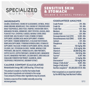 Natural Balance Specialized Nutrition Salmon and Oatmeal Formula for Dogs with Sensitive Skin & Stomach