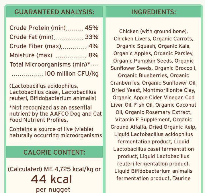 Primal Dog Food Freeze-Dried Nuggets, Chicken